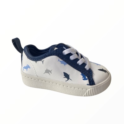 Zapatillas blancas diseño tiburon niño Carter's