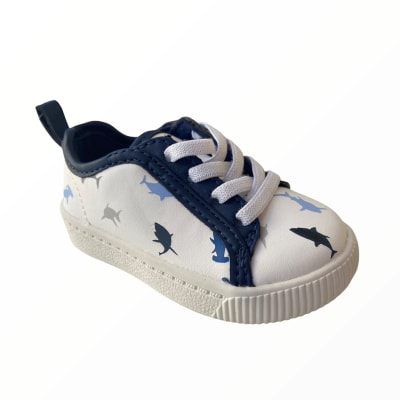 Zapatillas blancas diseño tiburon niño Carter's