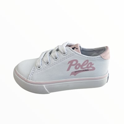 Zapatillas niña Polo Ralp Lauren Children Fantor blancas1