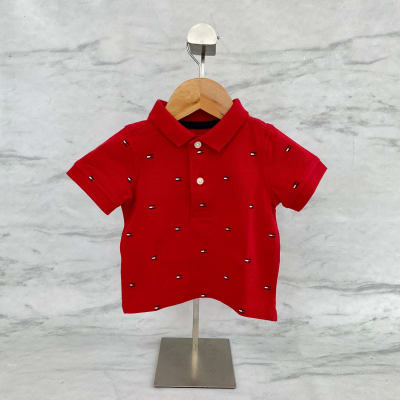 Polera Tommy Hilfiger Kids pique rojo1