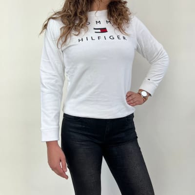 Poleron mujer Tommy Hilfiger blanco1