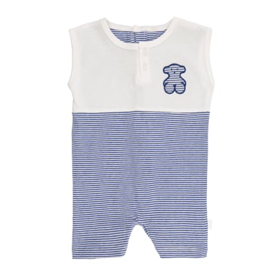 Enterito Baby Tous tipo bombacho a rayas blanco y azul1