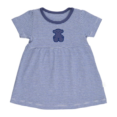 Vestido Baby Tous a rayas horizontales azul1