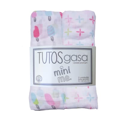 Set 2 tutos muselina Mini me helados colores1