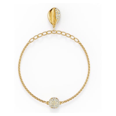 Pulsera Swarovski Strand Shell dorado1