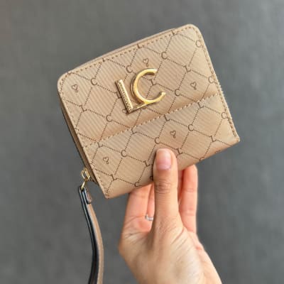 Billetera Lola Casademunt Print LC Beige1
