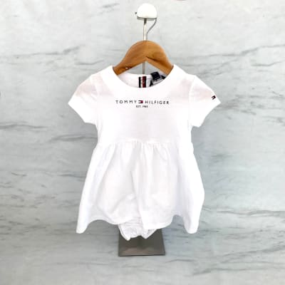Vestido Tommy Hilfiger Kids blanco