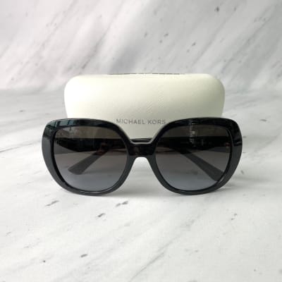 Lentes Michael Kors Calabasas marco grande ovalado negro1