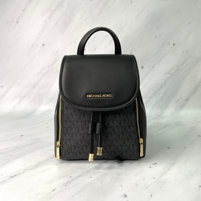 Mochila Michael Kors pequeña Phoebe negro  monograma2