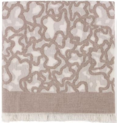 Pañuelo Tous Beige Kaos cafe con leche1