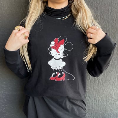 Poleron Kate Spade Negro Disney Minnie1