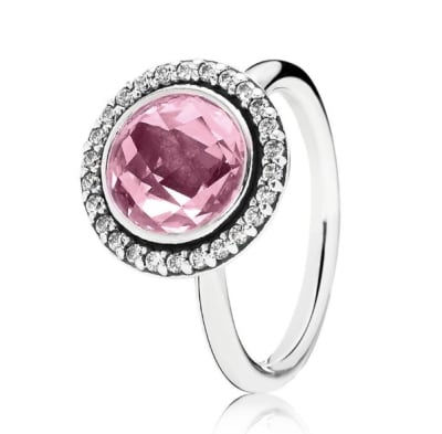 Anillo Pandora Brillante rosa