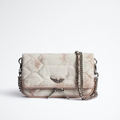 Crossbody Zadig et Voltaire Rectangular Pequeño genero blanco vintage1