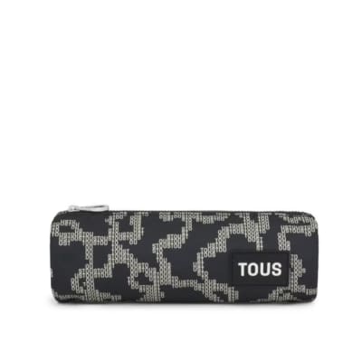 Estuche Tous Kaos cilindrico Negro Osos beige pixeleados1