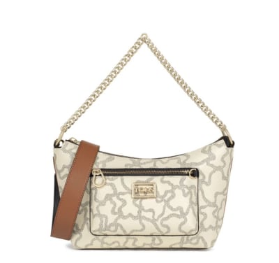 Crossbody Tous Vainilla Osos negros Cadenas doradas Strapp Camel1