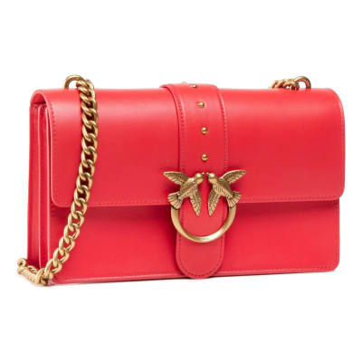 Crossbody Pinko rigida Mediana Roja1