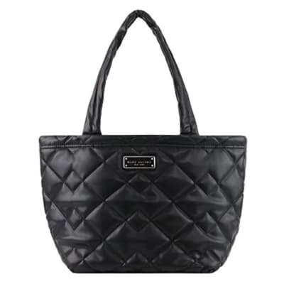 Bolso Marc Jacob Cuero acolchado grande negro1