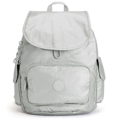 Mochila Kipling Citypack S plateada1