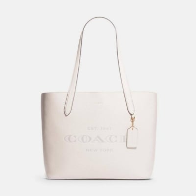 Bolso Coach Tote XL Cuero Blanco1