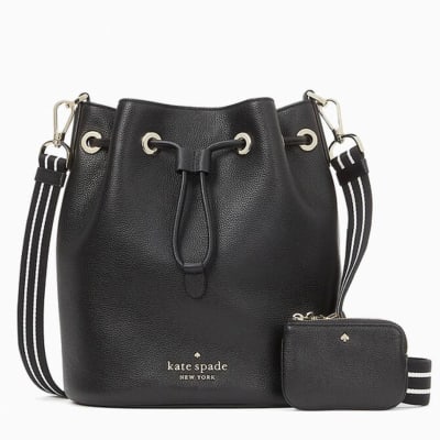 Cartera Kate Spade Bombonera Rosie Cuero con monedero Negro1