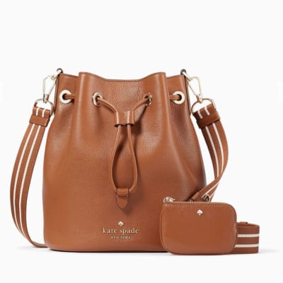 Cartera Kate Spade Bombonera Rosie Cuero con monedero Camel1