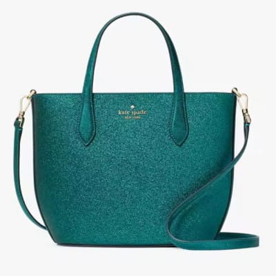 Cartera Kate Spade Satchel Glitter verde1
