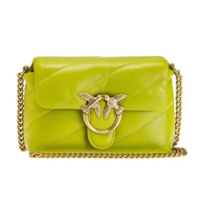 Cartera Pinko Crossbody Love Baby Puff Maxi Verde1