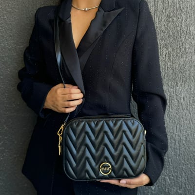 Cartera Pinko Dottore camara bag negra1