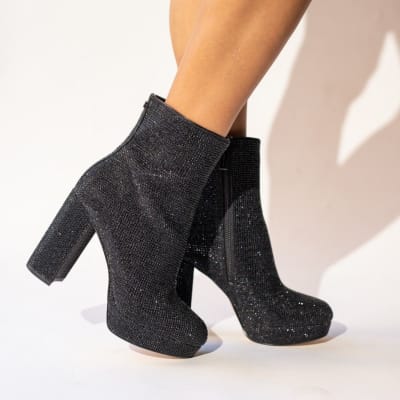 Botas Michael brillos negros1