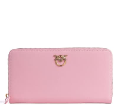 Billetera Pinko Grande Rectangular Rosado Lila1
