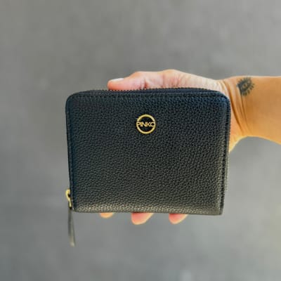 Billetera Pinko Cuadrada Negro1