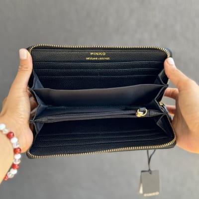 Billetera Pinko Rectangular negro