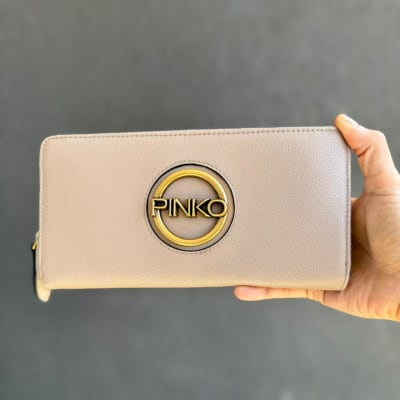 Billetera Pinko Rectangular Beige1