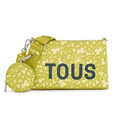 Cartera Tous Bandolera Flat con monedero incorporado verde1