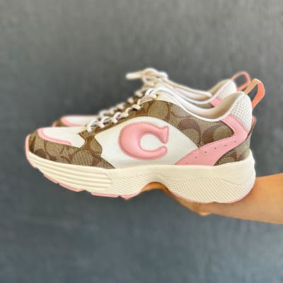 Zapatillas Coach Beige con Rosado
