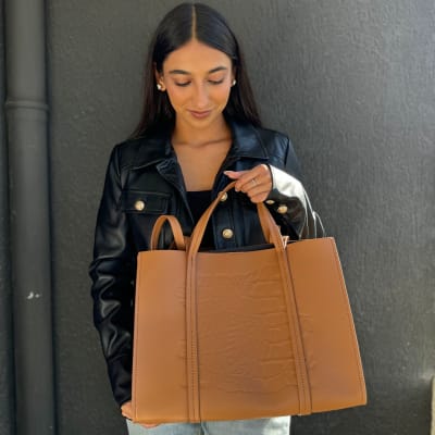 Bolso Bimba y Lola Tote Shopper L Camel1