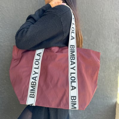 Bolso Bimba y Lola Shopper XL Burdeo1