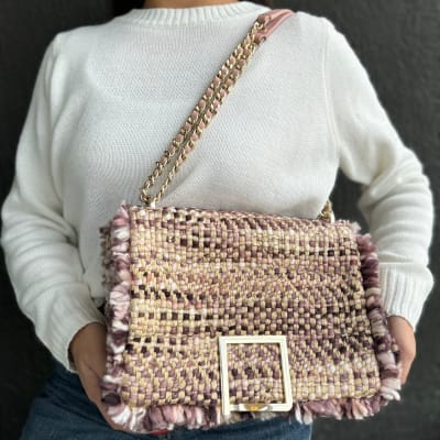 Cartera Purificacion Garcia burdeo con Colores1