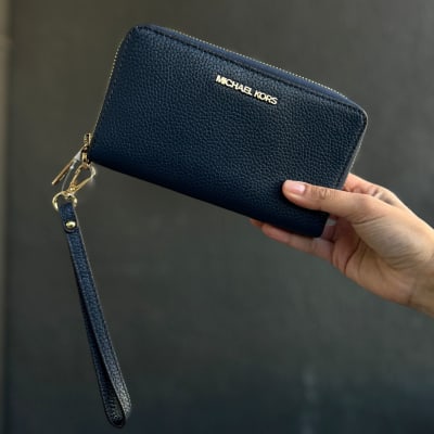 Billetera Michael Kors Flat Azul marino1