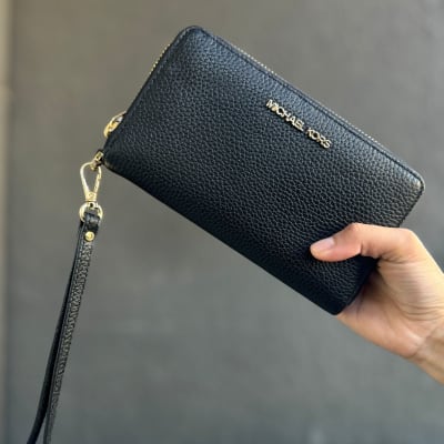 Billetera Michael Kors Flat Negro1