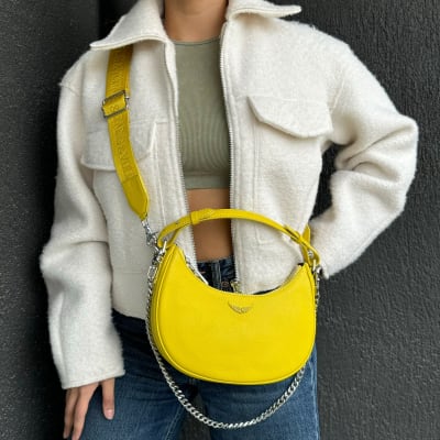 Cartera Zadig Et voltaire Moonrock Cuero Amarillo1