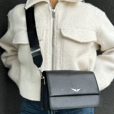 Cartera Zadig et Voltaire Lolita Cuero Negro strap negro1