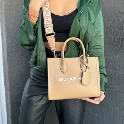 Cartera Michael Kors Tote Mirella Small Cuero caramelo1