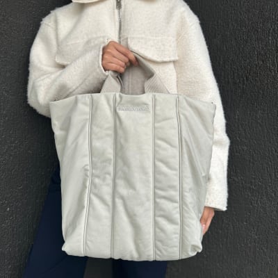 Bolso Bimba y Lola Nylon Grande Acolchado Crudo1