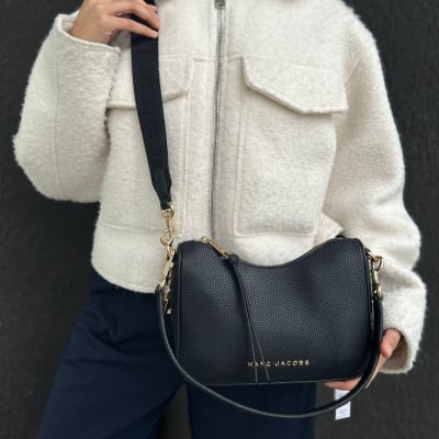 Cartera Marc Jacobs Hobo tipo bote Cuero Negro1