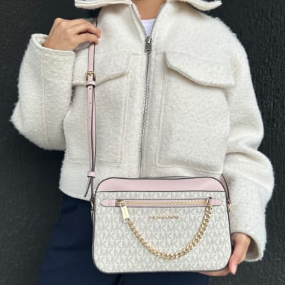 Cartera Michael Kors Crossbody Cadenas monograma1