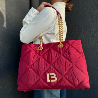 Bolso Bimba y Lola Shopper L Acolchado Nylon Rojo oscuro1