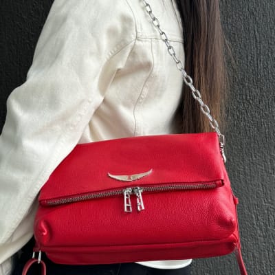 Cartera Zadig et Voltaire Rocky XL Cuero Rojo1