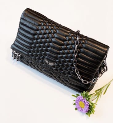 Cartera Zadig et Voltaire Rocky XL Cuero Mate Diseños Negro1