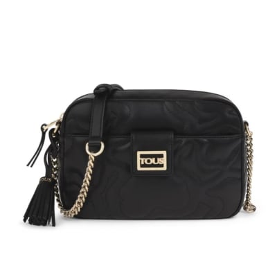 Cartera Tous Bandolera Acolchada Reporter K dream Small Ovalada Cierre Negro1